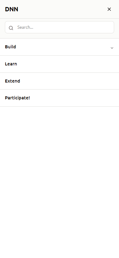 CISS mobile navigation drawer inside the Aperture integration