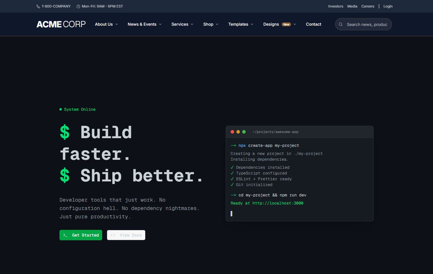 Dev Console