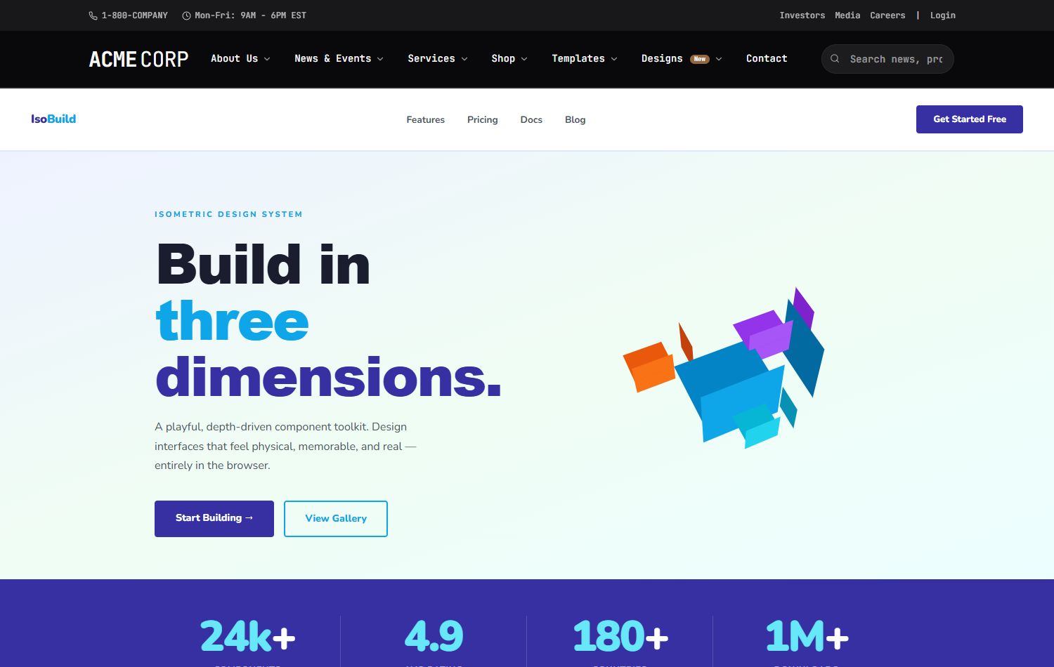 Isometric 3D