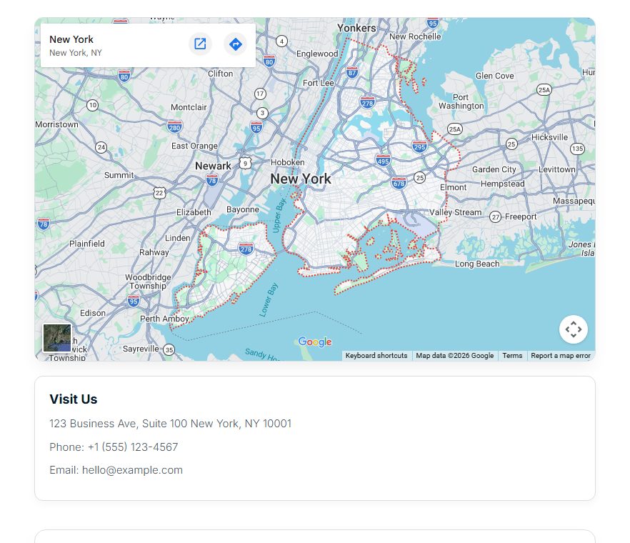 Contact Us — Map Left, Corporate