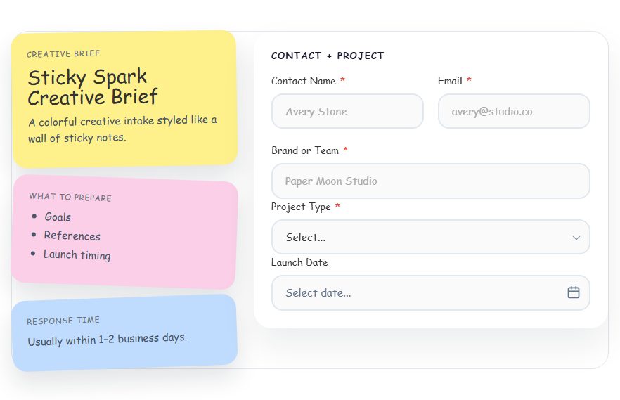 Sticky Spark Creative Brief