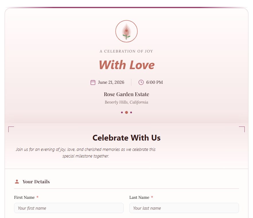 Celebrate With Us