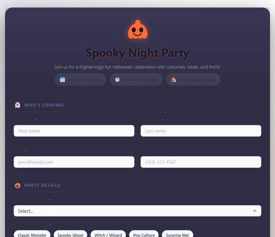 Spooky Night Party
