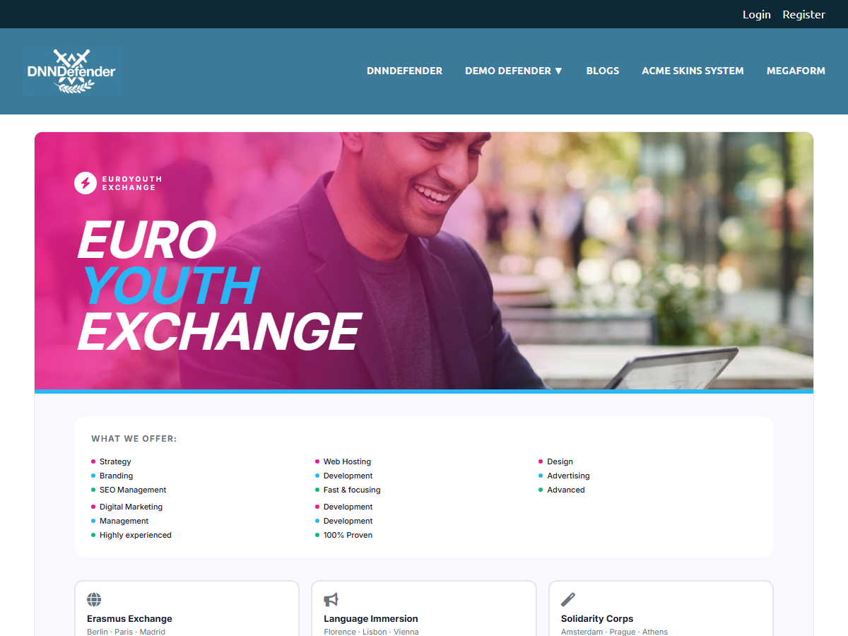 EuroYouth Exchange — Agency Flyer Application