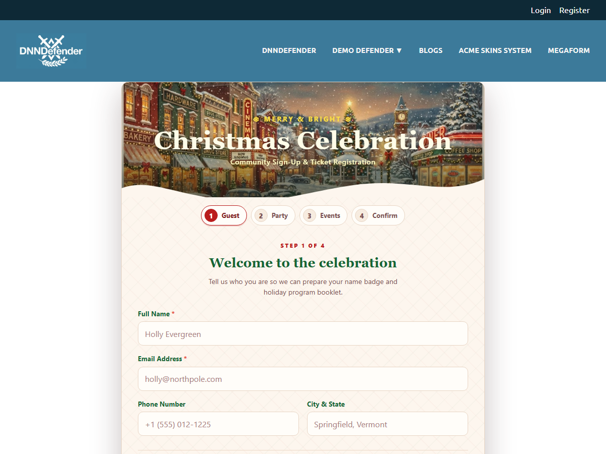 Christmas Community Celebration - Sign-Up