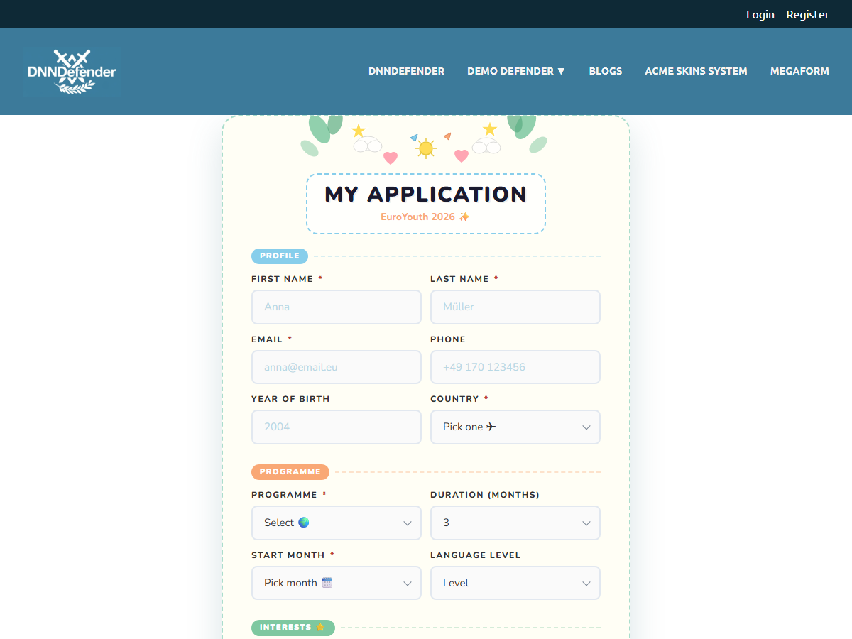 Kawaii Diary Application