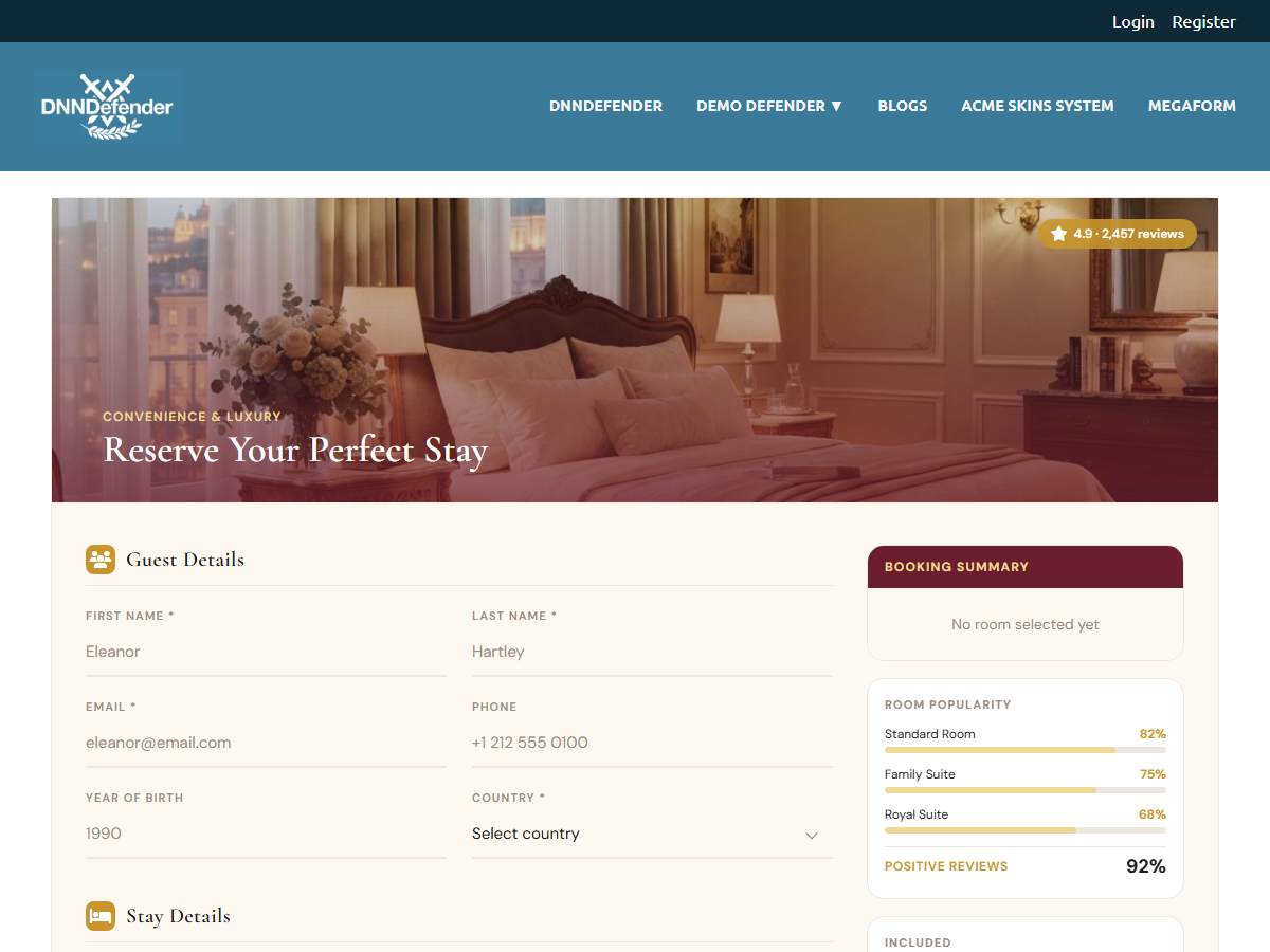 Reserve Your Perfect Stay