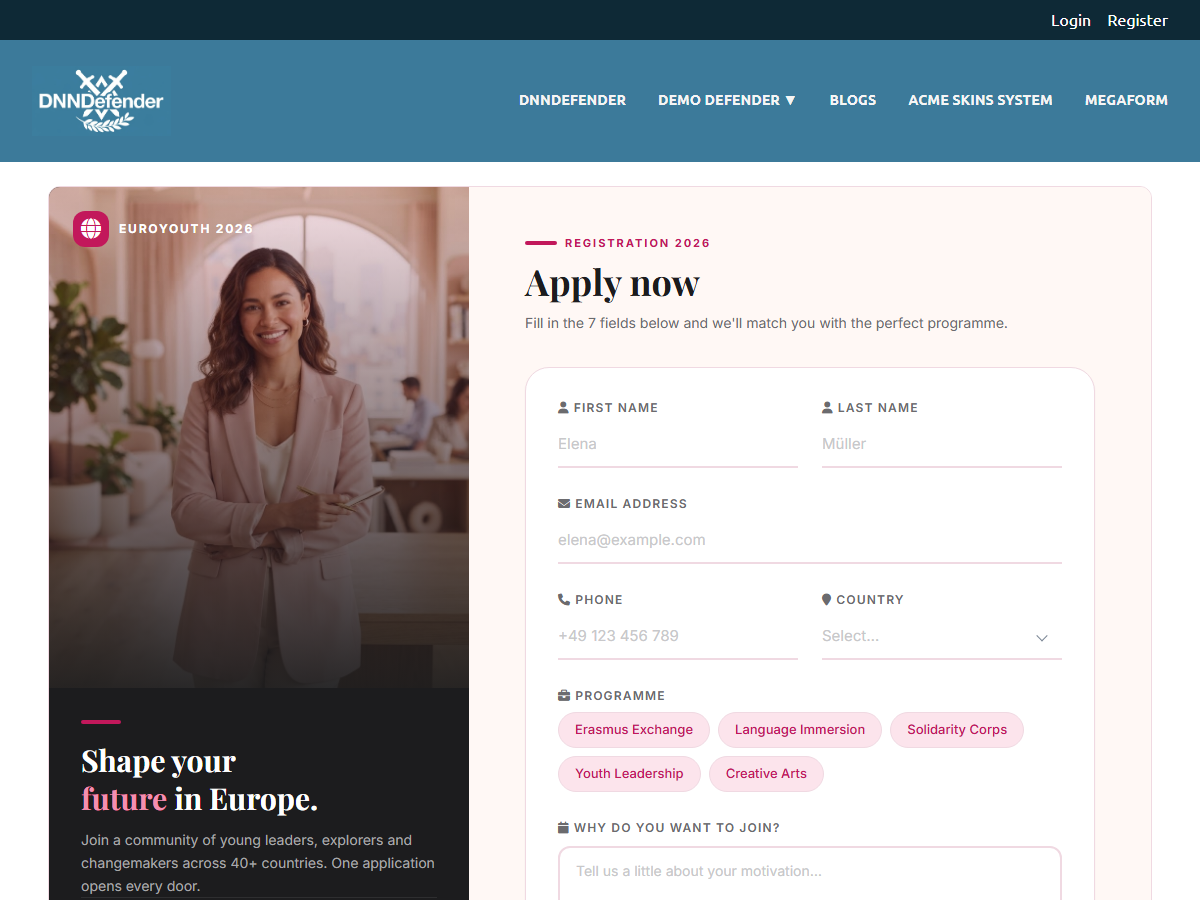 EuroYouth 2026 — Registration